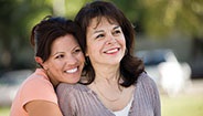 Doughter hugging mother Doughter hugging mother